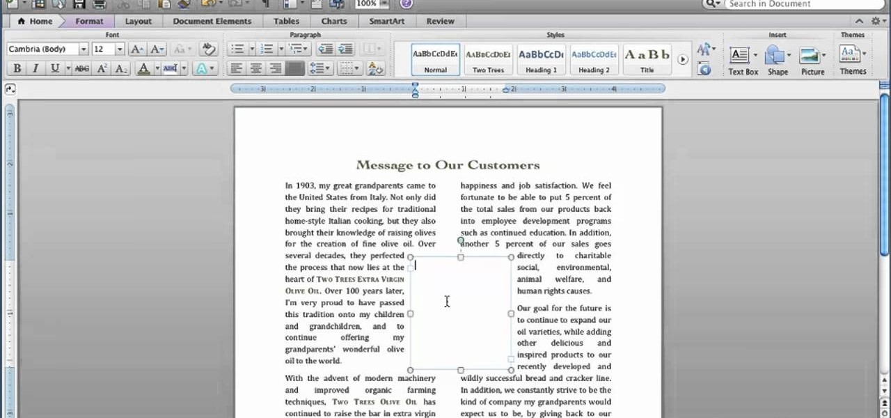 add heading in microsoft office word 2011 for mac